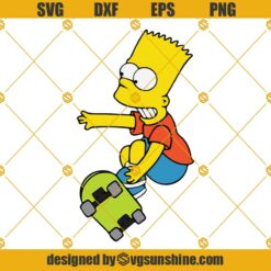Bart Simpson Metallica SVG, Bart Simpson SVG PNG DXF EPS Cricut