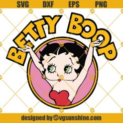 Betty Boop SVG PNG DXF EPS Cut Files For Cricut Silhouette, Betty Boop Vector Clipart