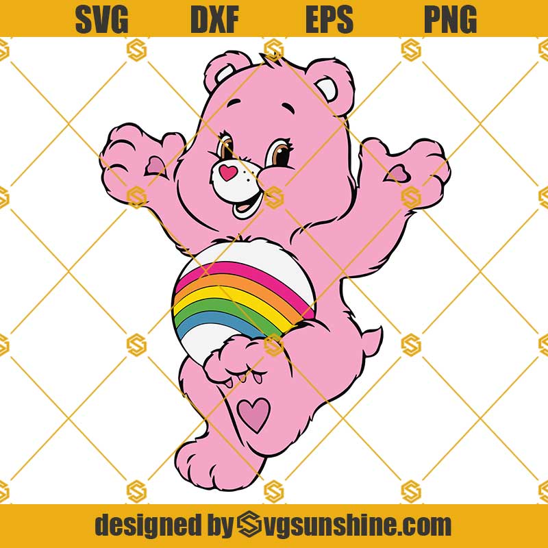 Care Bears Party Supplies SVG Shirt Care Bear Decor banner Birthday Gift  Invitation printable art svg eps png dxf cut file cricut