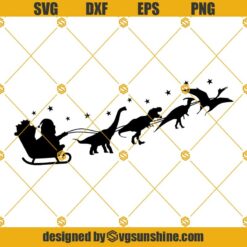Dinosaur Christmas Santa Hat SVG, T-Rex Christmas SVG, Dinosaur Santa SVG