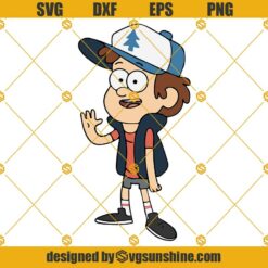 Dipper Pines Gravity Falls Layered SVG PNG DXF EPS Cricut