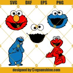 Cookie Monster SVG Bundle, Cookie Monster SVG, Cookie Monster Clip Art, Cookie Monster Vector SVG