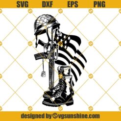 Thank You Veteran America Flag SVG, Veterans Day SVG PNG DXF EPS Cut Files