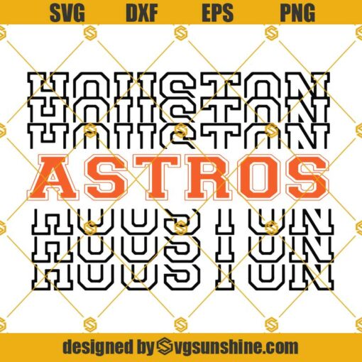 Houston Astros SVG PNG DXF EPS Cut Files For Cricut Silhouette