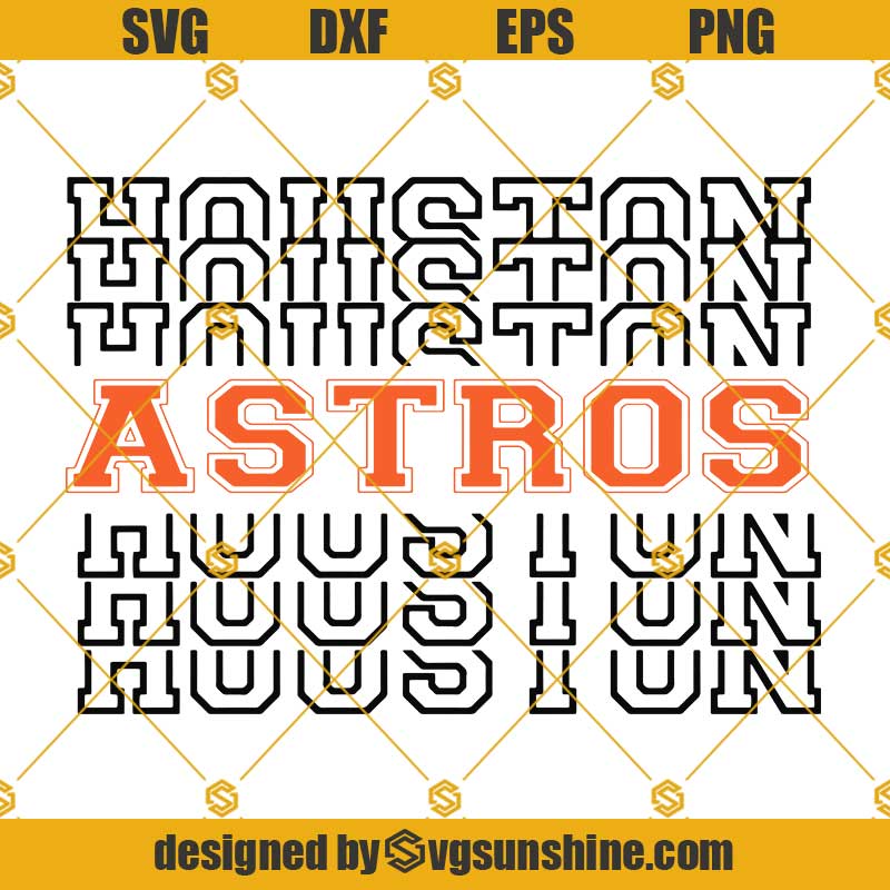 Houston Astros Rhinestone Template Svg, Houston Astros Svg for