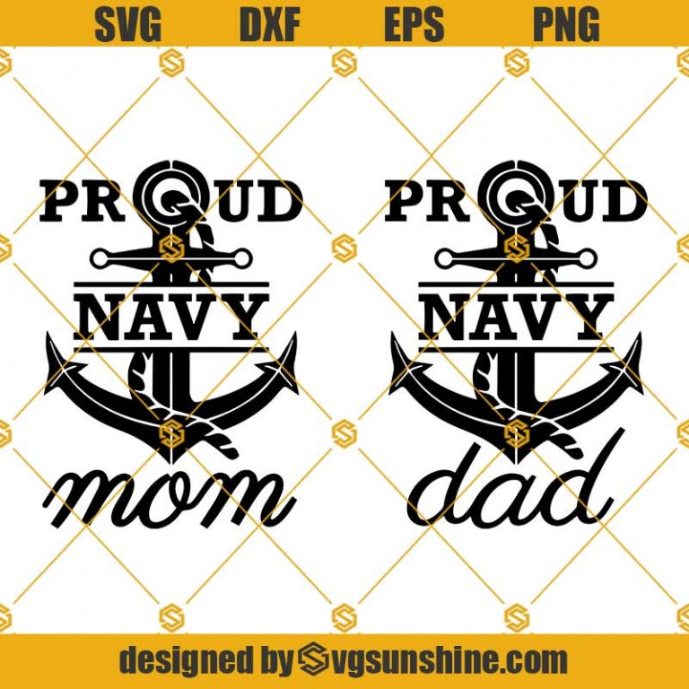 Proud Navy Mom Svg Proud Navy Dad Svg 