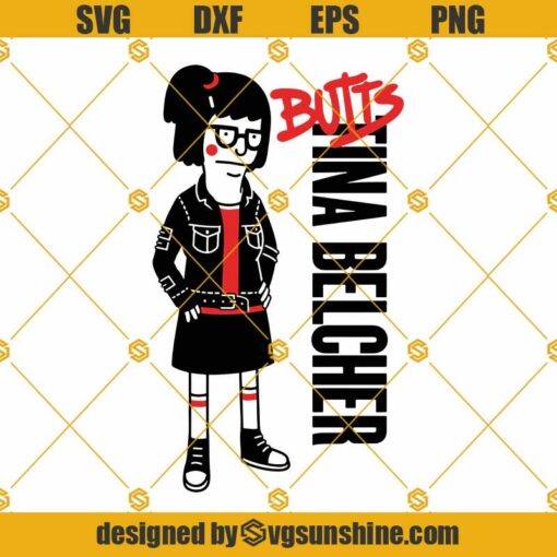 Tina Belcher SVG PNG DXF EPS Cut Files For Cricut Silhouette