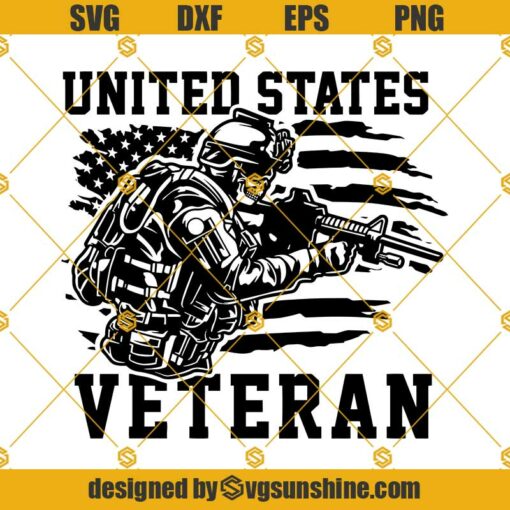 United States Veteran SVG, US Veteran SVG, US Military SVG, Veteran’s Day SVG, Veteran Shirt SVG, Veteran Dad SVG, Military Clipart