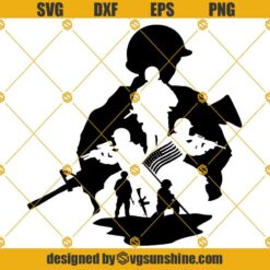 US Veteran SVG PNG DXF EPS Cut Files For Cricut Silhouette