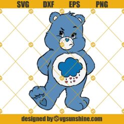 Grumpy Bear SVG, Care Bear SVG PNG DXF EPS