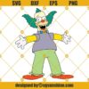 Layered SVG Krusty The Clown, The Simpsons SVG PNG DXF EPS Cricut