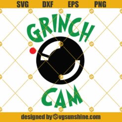 Grinch Cam SVG PNG DXF EPS Cut Files For Cricut Silhouette