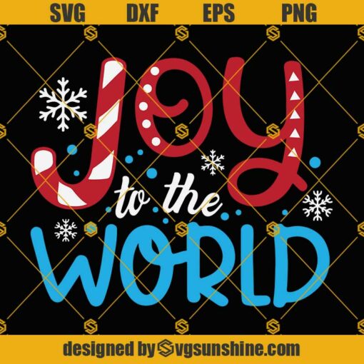 Joy To The World SVG, Merry Christmas SVG, Joy SVG, Christmas Quotes SVG, Christmas Joy SVG, Christmas Sign SVG, Christmas Shirt SVG Files