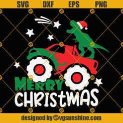 Merry Christmas Monster Truck SVG
