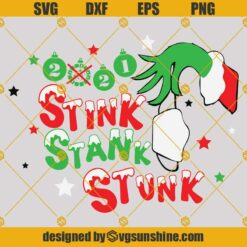 Stink Stank Stunk SVG, Christmas Ornament SVG, Grinch Hand SVG, Theme For Funny Christmas 2021 SVG