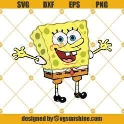 SpongeBob SVG PNG DXF EPS, SpongeBob Vector Clipart