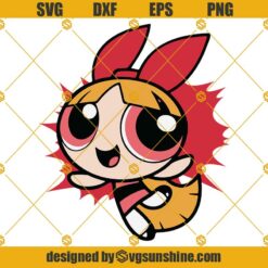 The Powerpuff Girls Blossom SVG PNG DXF EPS Cut Files For Cricut Silhouette
