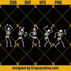 Halloween Dancing Skeleton SVG, Dancing Skeletons SVG, Skeleton SVG
