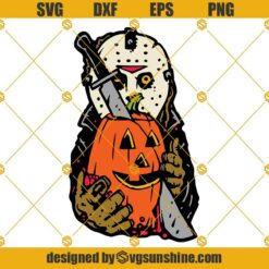 Jason Voorhees SVG, Pumpkin Carving SVG, Pumpkin Halloween SVG