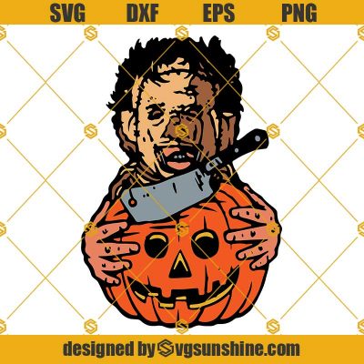 Creepy Leatherface SVG, Pumpkin Carving SVG, Leatherface SVG, Pumpkin ...