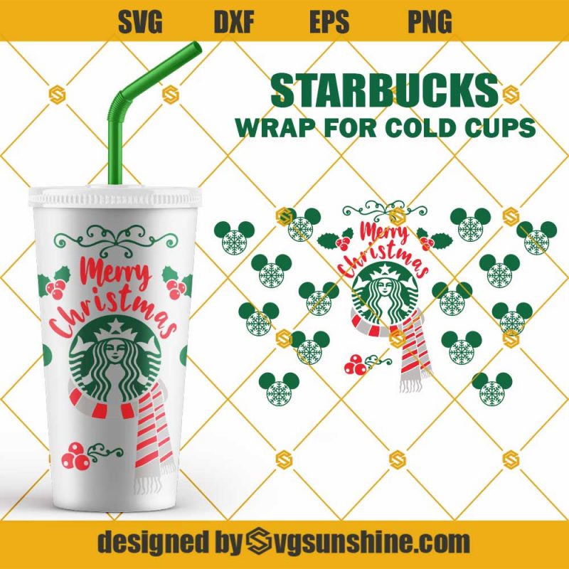 Christmas Tree Starbucks Cup SVG, Christmas Starbucks Cup Svg, Winter