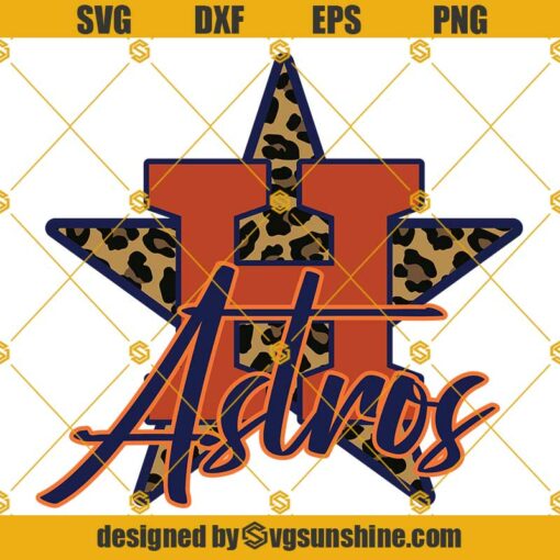 Houston Astros SVG PNG DXF EPS Cut Files For Cricut Silhouette, Houston Astros Vector Clipart Designs For Shirts