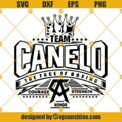 Team Canelo SVG, Canelo Logo Boxing Gloves SVG