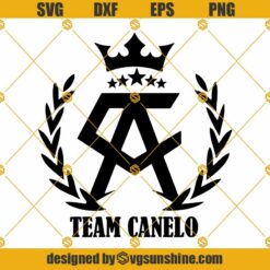 Team Canelo SVG, Canelo Boxing Gloves SVG DXF EPS PNG Clipart Cricut Silhouette