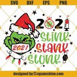 Stink Stank Stunk SVG, Christmas Ornament SVG, Grinch Hand SVG, Theme For Funny Christmas 2021 SVG