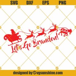 Let’s Go Brandon SVG, Santa Claus Christmas SVG