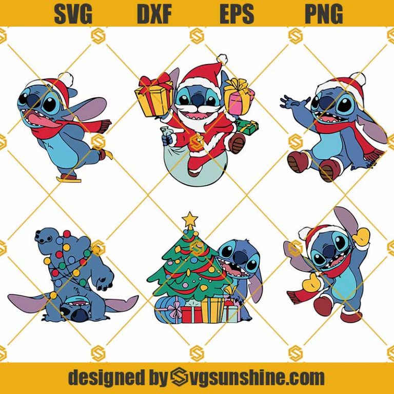 Christmas Stitch Svg Bundle Stitch Christmas Svg Stitch Santa Svg Cricut Disney Christmas Svg 8559