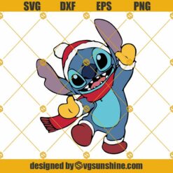 Stitch Disney Christmas SVG, Stitch Vector Clipart