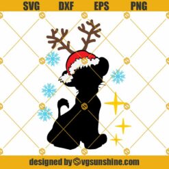 Christmas Simba SVG