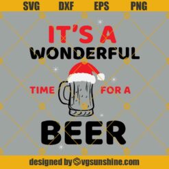 It’s The Most Wonderful Time For A Beer PNG, Beer Christmas PNG
