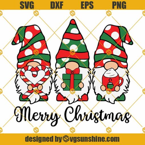 Merry Christmas Gnome SVG