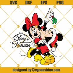 Mickey And Minnie Christmas SVG