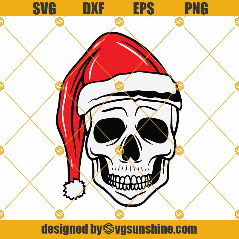 Free Santa Skull SVG for Cricut