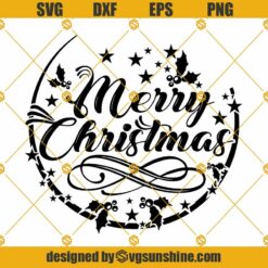 Merry Chrismas SVG PNG DXF EPS