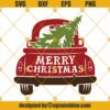 Merry Christmas Truck And Tree SVG