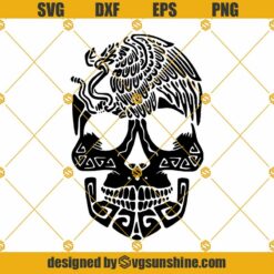 Mexican Skull SVG, Dia De Los Muertos SVG, Day Of The Dead Skull SVG