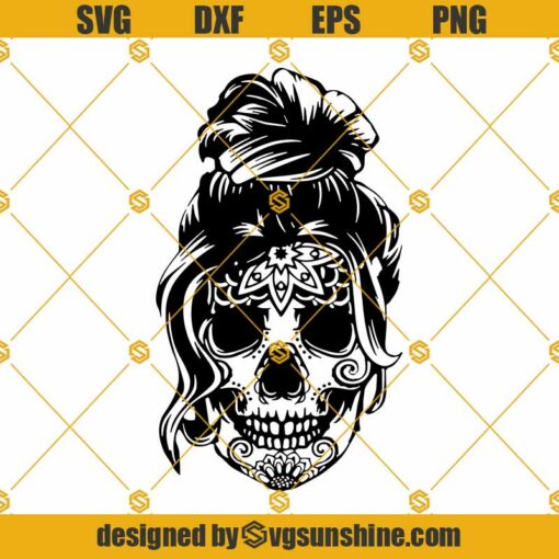 Woman Sugar Skull SVG