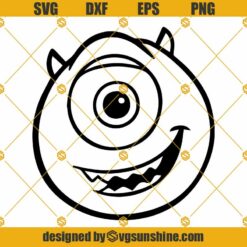 Mike Wazowski SVG PNG DXF EPS Cricut Silhouette
