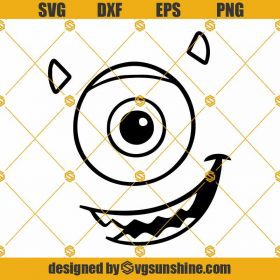 Mike Wazowski SVG PNG DXF EPS Cricut Silhouette