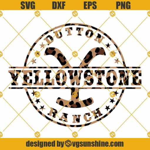 Yellowstone Leopard SVG