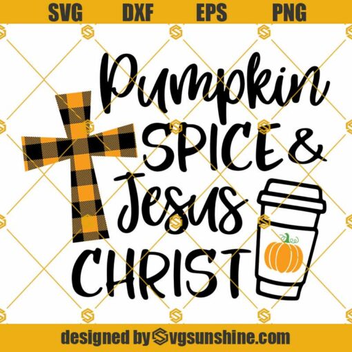 Pumpkin Spice Jesus Christ SVG