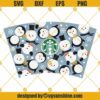 Snowman and Penquin Full Wrap For Starbucks Cup SVG, Winter Full wrap SVG, Starbucks Venti cold Cup SVG file Digital download