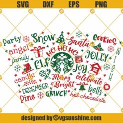 Christmas Starbucks Cold Cup Svg, Christmas Pattern Decal Full Wrap Svg, Christmas Quotes Starbucks Cup Svg, Full Wrap for Starbucks Venti Cold Cup, Custom Starbuck SVG Files for Cricut Silhouette