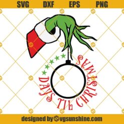 Christmas Grinch Face SVG Bundle, Grinch SVG, Grinch Hand Christmas Countdown SVG PNG DXF EPS Cricut
