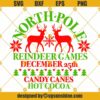 North Pole Reindeer Games SVG PNG DXF EPS, Merry Christmas SVG, Funny Christmas SVG, Candy Canes Hot Cocoa SVG