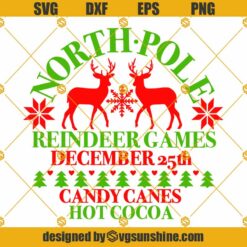 North Pole Trading Company SVG, Vintage Christmas Sign SVG, North Pole SVG Cut File